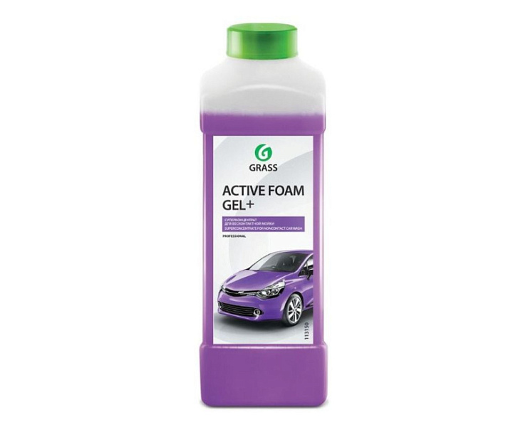 Средство моющее по уходу за автомобилями "Active Foam Gel+" канистра 1л