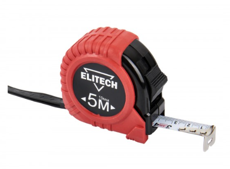 Рулетка Elitech 310201  5мх19мм. Обрезиненный корпус  207186