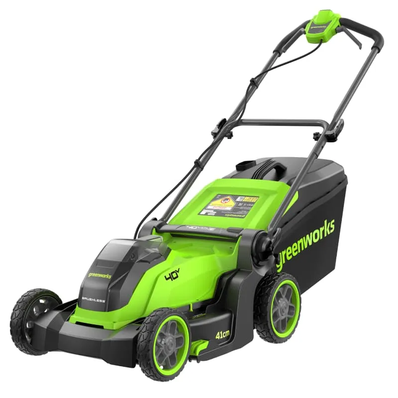 Газонокосилка акк. Greenworks GD40LM411 (40V, 41см, 1*АКБ 4Ач и ЗУ) 2521007UB
