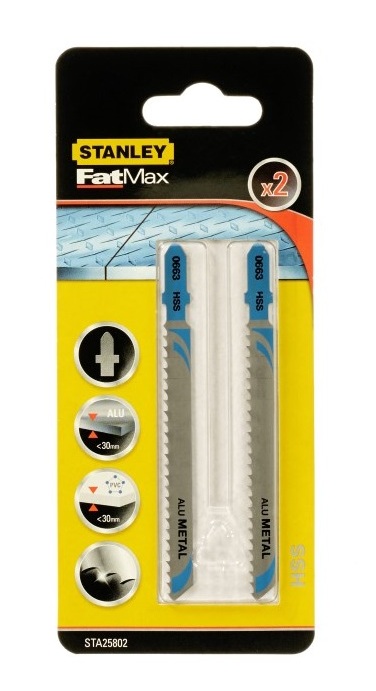 Полотно по металлу для лобзика STANLEY HSS T127D STA 25802-XJ