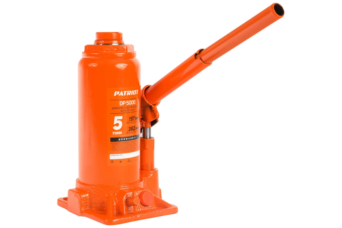 Домкрат PATRIOT бутылочный DB 5000 5T   770000050