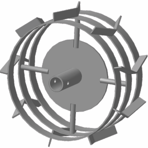 Грунтозацеп МБ Форза, вал S30, 380/180 мм. длина втулки 85 мм. 3 обода ЭГМБ.30 380.180