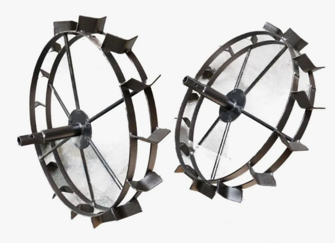 Грунтозацеп вал S-32 для окучивания 585/120 мм., втулка 205 мм., 2 обода  01.01.44.29