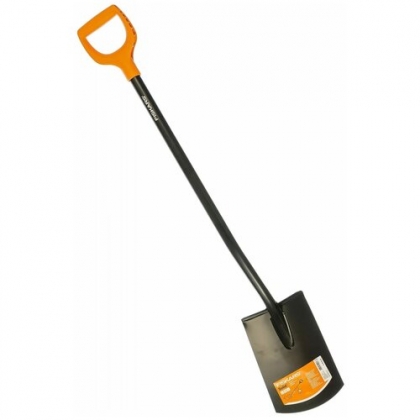 Лопата штыковая Fiskars Solid закругленное лезвие 1026683