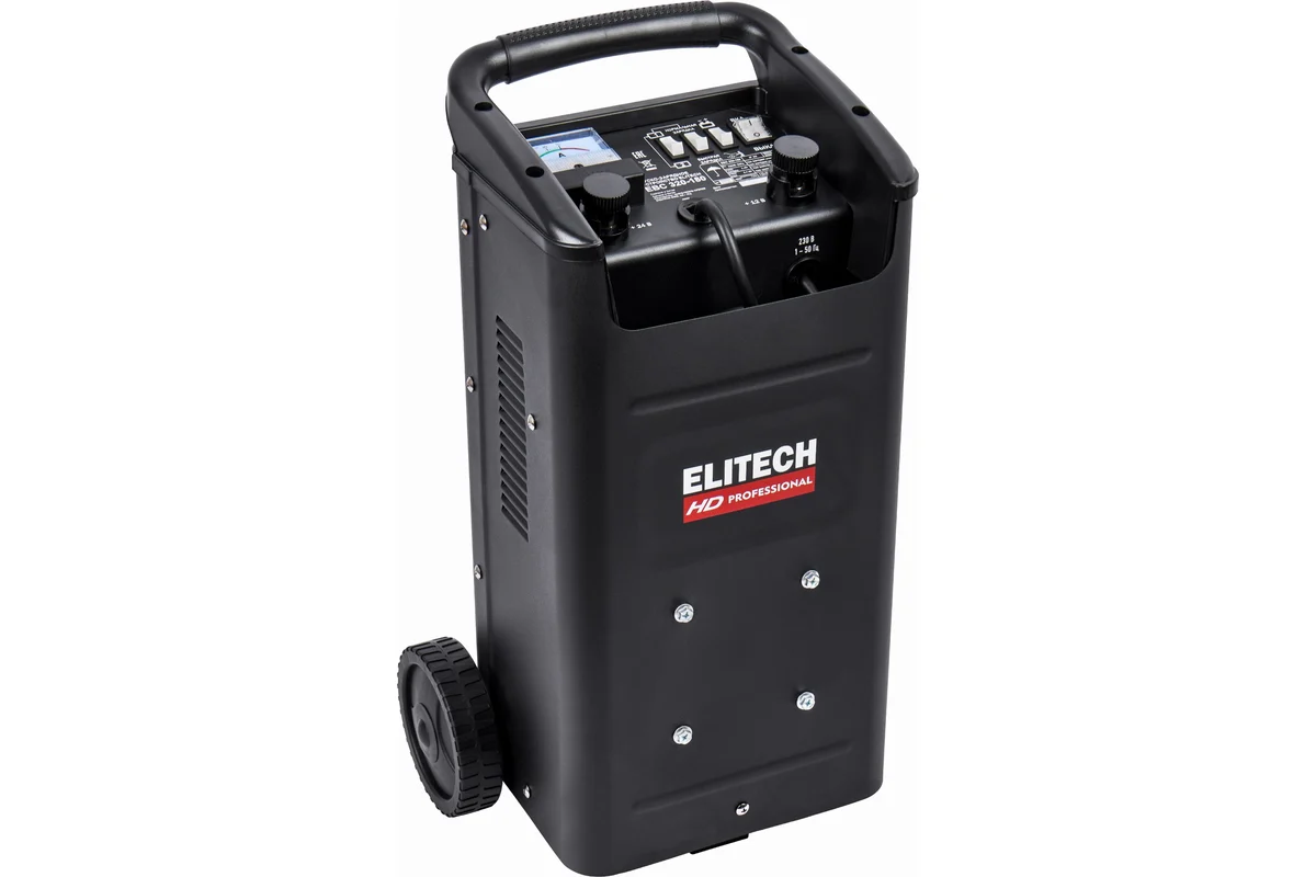 Устройство пуско-зарядн. Elitech EBC 320/180 (12/24В,1.0/6.4кВт,16/30А,а30-500Ач,15.2кг) 206812