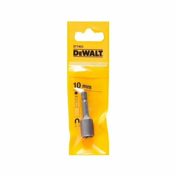 Ключ торцевой DeWalt 1/4" №10*50мм магнитный DT7403-QZ