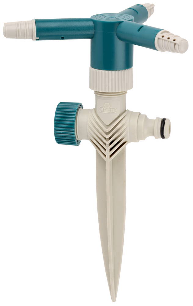 Распылитель круговой RАСО 665С динамический с 3мя поворотными соплами, 180м2 полив 4260-55/665С