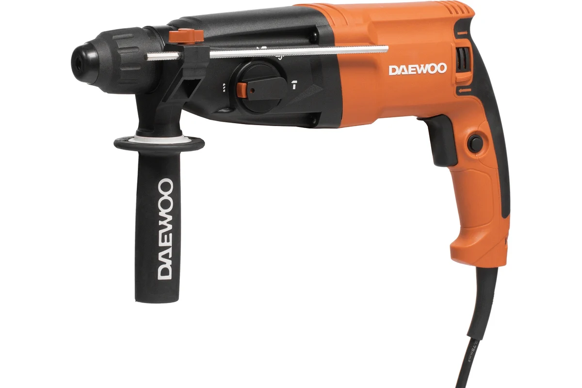 Перфоратор DAEWOO DAH 920 (920Вт, 3,4Дж, 4реж, 0-1100об/мин, 0-5200уд/мин, SDS+, 2,6кг, кейс+аксесс)