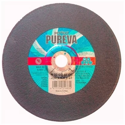 Круг абразивный отрезной Pureva 230*22*6мм, д/стали 431683