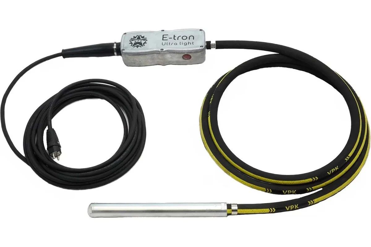 Вибратор глубинный VPK Electron Ultra Light 50/220/4/10ВЧ встроенный преобразователь