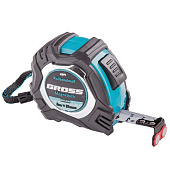 Рулетка GROSS Magnetisch 5 м*19 мм. обрез. корп., автомат. фикс., нейлон. покр.. магн. зацеп 32571