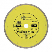 Диск алмазный Trio Diamond 250*10*25,4 Сплошной Ультра тонкий Hot press UTW507