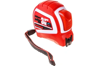 Рулетка с автостопом и магнитом двухсторонняя 3м*16мм Монтажник  603316