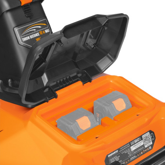 Снегоуборщик аккум.DAST 6042Li SET DAEWOO(21В+21В = 42В.б/щет,51-28 см,LED Фары, 2-ва АКБ Li-Ion,ЗУ