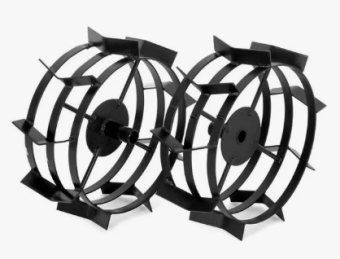 Грунтозацеп вал 25 мм, 445/180 мм., втулка 75 мм., 3 обода (Пуберт/Кайман) ГПМ.25.445.160