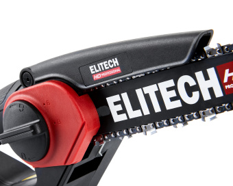 Пила цепная МИНИ аккум. Elitech HD CS 2008BLK(б/щет,20В,1х20В,Li-ion,шина20см,шаг1/4",паз1.1мм,ЗУ)