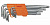Набор ключей АвтоДело Torx Г-образные, короткие (Т10-Т50), 9 штук,  39153-АД
