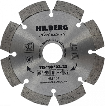 Диск алмазный отрезной TRIO DIAMOND 115*22,23 Hilberg Hard Materials Лазер HM101