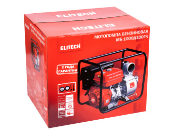 Мотопомпа Elitech МБ 1000 Д100 ГК