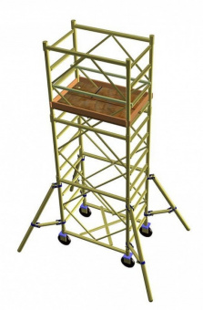 Вышка-тур УЛТ-200 (11.4/9,9 м,настил 2*2м,колеса,нагр.200кг) 200.00.00.000-06