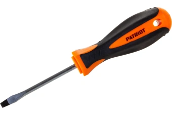 Отвертка PATRIOT SL5x75, CR-V,магнитная, 2-х компонентная рукоятка  350003157
