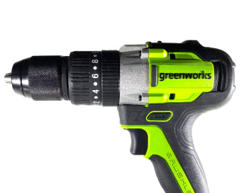 Дрель-шуруповерт ударный аккумуляторная Greenworks GD24DD60  3704107UA