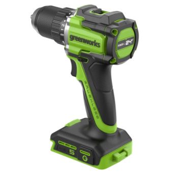 Дрель-шуруповерт аккум. Greenworks DD560 (24v.б/щет,30/60 Нм,13мм,Anti-kickback,2х2Ач,ЗУ).3708407CUC