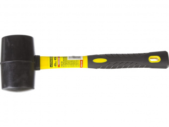 Киянка STAYER Professional резиновая ЧЕРНАЯ с фиброгласс. ручкой 2054-40