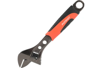 Ключ разводной PATRIOT AWF-300, обрезиненная ручка, 300 / 35 мм  350002030