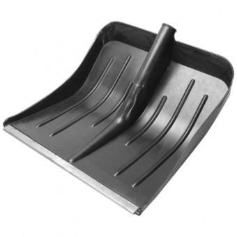 Лопата для снега "ФИНСКАЯ" 410*400 пластмассовая, оцинк. планка 111944