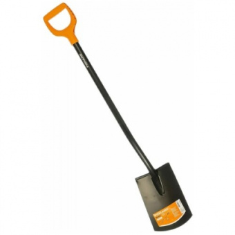 Лопата штыковая Fiskars Solid закругленное лезвие 1026683