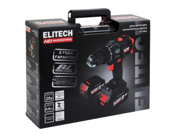 Шуруповерт Elitech HD CD 20 BL2  205728 (E2201.042.02) 