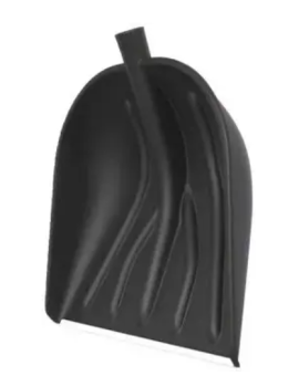 Лопата для снега КУПЕЦ 410*465 с алюм. планкой без черенка ЦИКЛ 25097