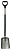 Лопата совковая Fiskars Solid Prof 1050750