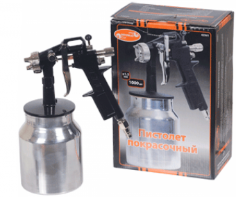 Пневмокраскопульт АвтоДело с нижним бачком 1,0л 42361-АД