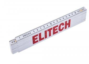 Метр складной Elitech 330201 пластиковый 200см  207205