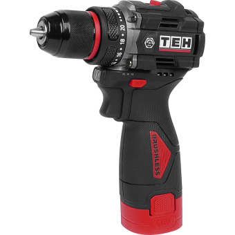 Шуруповерт аккум.TEH TDBL316-2B( 16,8 V,50Нм.патрон 10 мм.. 2 шт. Акб 2 Ач, ЗУ, кейс)