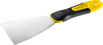 Шпатель STAYER PROFESSIONAL нержавеющее профилированное полотно, 2к ручка 80мм 10045-08