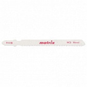Пилки для лобзика по дереву HCS//Matrix Professional 3шт. Т111С, 75*3мм 78205