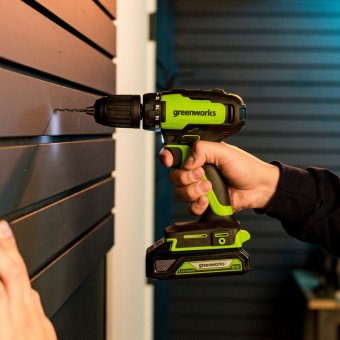 Дрель-шуруповерт аккумуляторная Greenworks GD24DD35 3704007 без АКБ и ЗУ