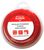 Леска Elitech 0809.002400 (2.4мм,52м,звезда,блистер) 176814