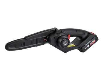 Пила цепная МИНИ аккум. Elitech HD CS 2008BLK(б/щет,20В,1х20В,Li-ion,шина20см,шаг1/4",паз1.1мм,ЗУ)