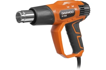 Фен DAEWOO DAF 2500 (2200Вт, 50°С-600°С, 200/500л/мин, LCD дисплей с плавной регул., кейс + 4насадки