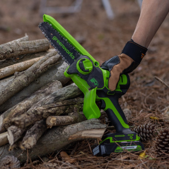 Пила цепная мини Greenworks GD24CSMNX  2008707UB