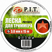 Леска  P.I.T. для триммера 3,0мм*15м звезда  Р0113015 
