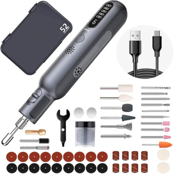 Гравер аккумуляторный Greenworks GPT-8VRT (8V, с принадлежностями 52 шт) 3200707