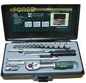 Набор инструмента 1/4" 19 предметов 6-и гр Force 2203-5 F