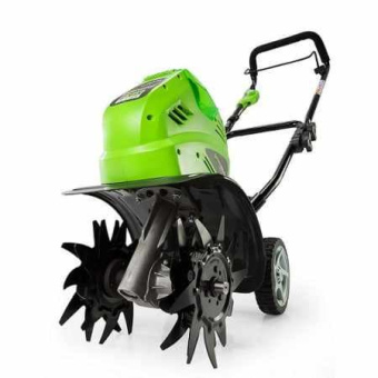 Культиватор аккумуляторный Greenworks G40TLK4 27087VB