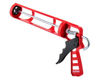 Пистолет для герметика ELITECH 710101 скелетный. Антикапля. Усилие 90кг 207207