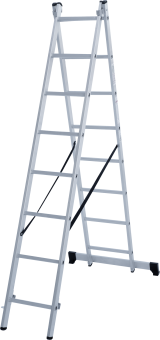 Лестница алюминиевая 2-х секц. Новая Высота NV 1220, 2х8 перекладин  1220208